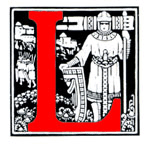 decorated initial L