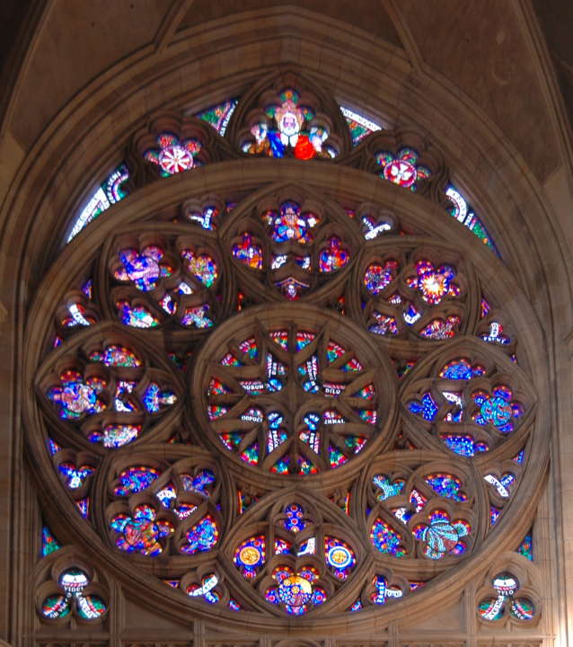 Rose Window on West Front, St Vitus Cathdral, Prague