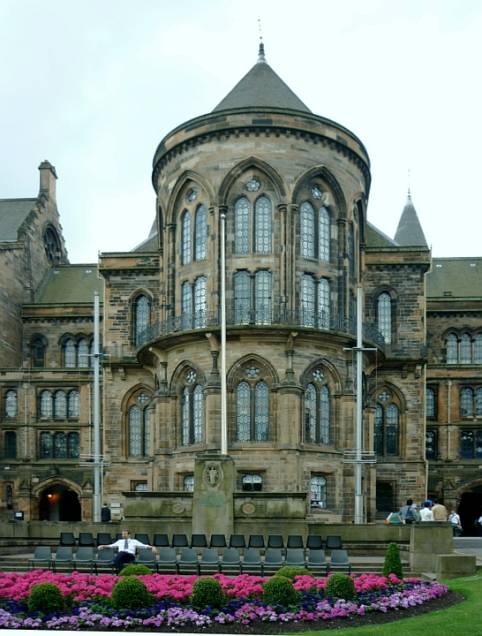 Main entrance, University of Glasgow, by Sir George Gilbert Scott
