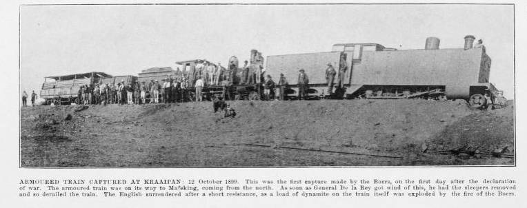Armoured Train captured at Kraaipan, 12 October 1899