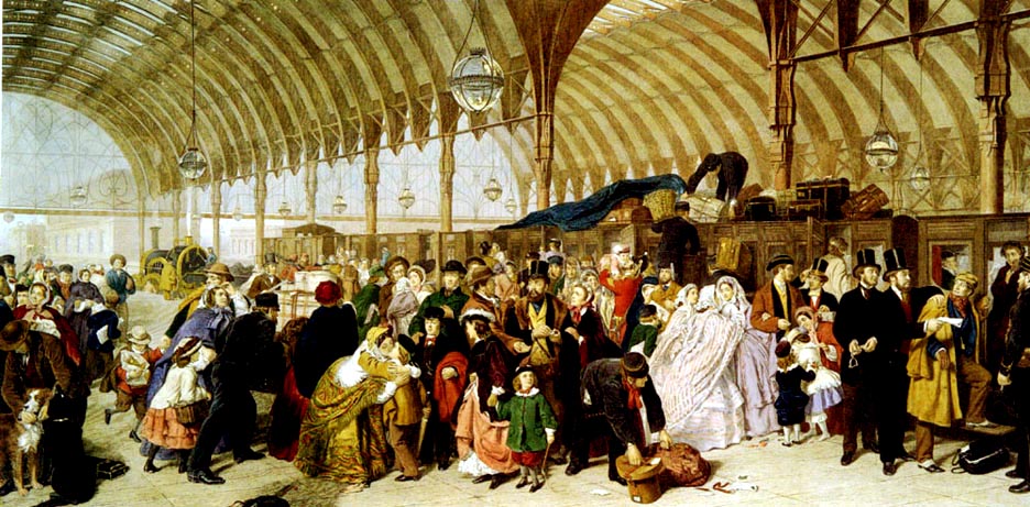 The Railway Station by William Powell Frith