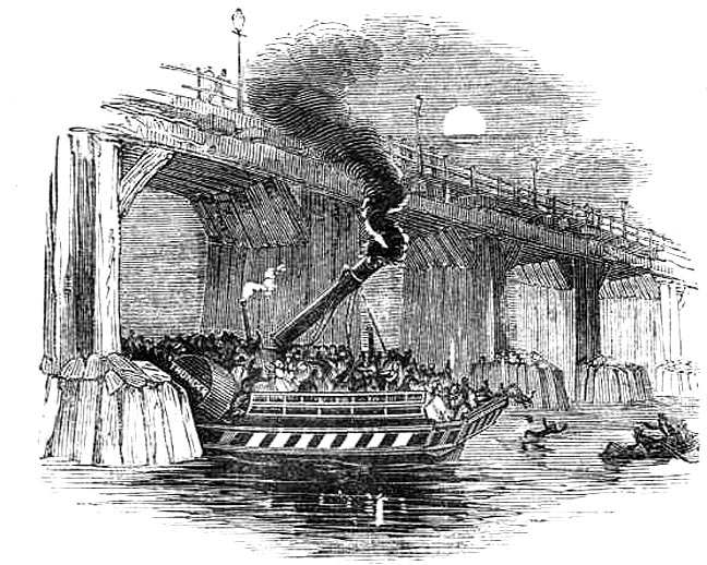 Accident to the Thunder Steamer at Battersea Bridge