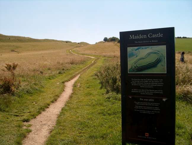 Entrance, Mai Dun Hill Fort [Maiden Castle], Dorset