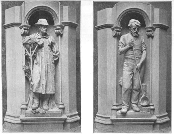 Models of Statues of Agriculture and Iron Moulding” by William Birnie Rhind, RSA, 1873-1933