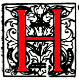 decorative initial 'H'