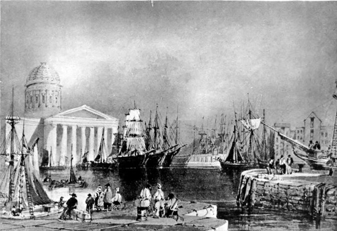 The Custom House and Canning Dock, Liverpool