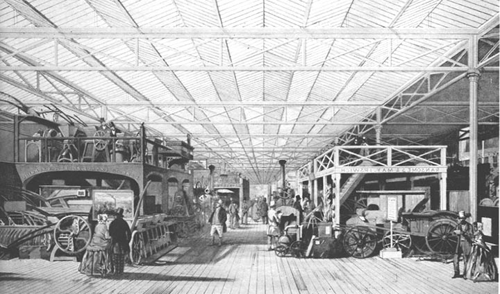 Agricultural Machinery Section at the Great Exhibition of 1851