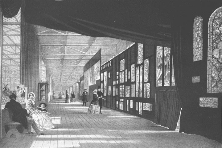 Stained Glass Gallery at the Great Exhibition of 1851