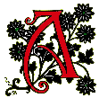 decoarted initial 'A'