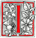 Illumiated initial I