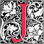 Illuminated initial J