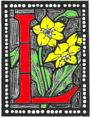 decorated initial L