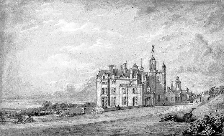 Worsley New Hall, Salford, designed by Edward Blore