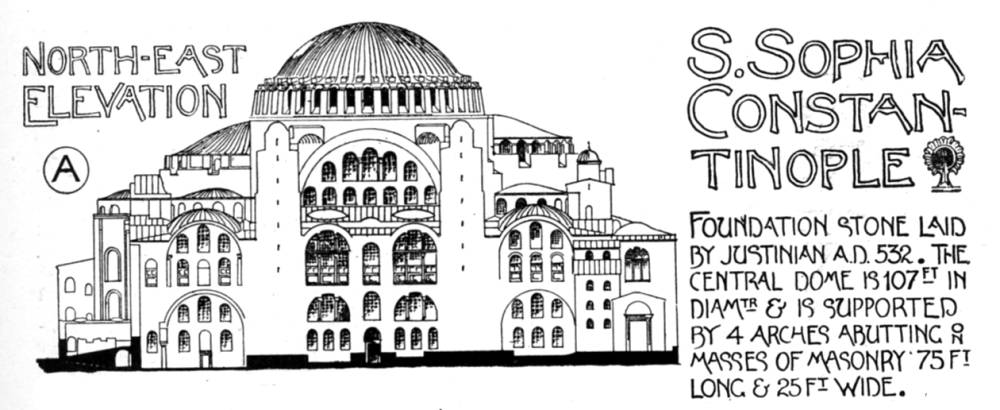 Original Architectural Sketches: Guido Borelli Da Caluso and Classic Byzantine  Architecture Stock Illustration - Illustration of crossprocessed, sketch:  292257847
