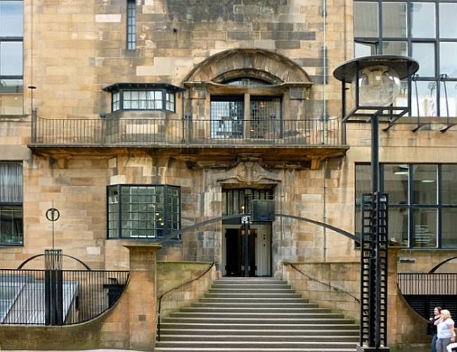 Entrance to the Glasgow School of Art