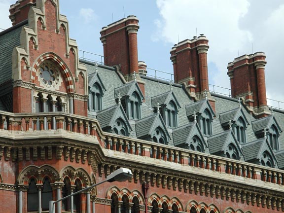 Eclectic Gothic Roofline, St. Pancras Station