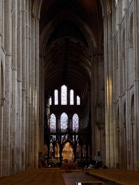 The nave, looking east, Ely Cathedral