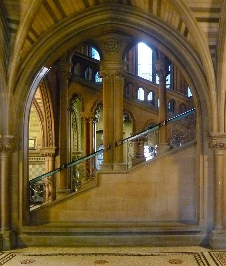 Interior Of Manchester Town Hall By Alfred Waterhouse A Gallery