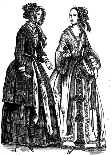 Victorian shop peasant costume