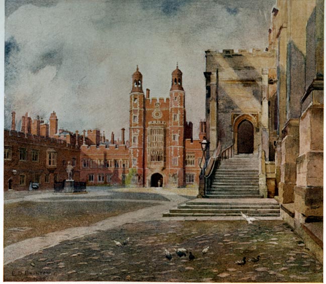 The Schoolyard, Chapel Steps, and Lupton's Tower