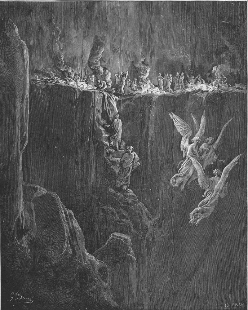 “The Perious Pass” by Gustave Doré from “The Divine Comedy”