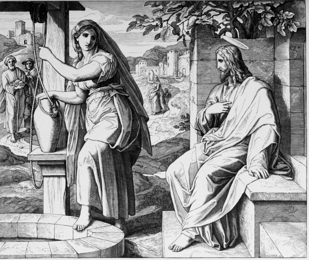 “Christ and the Samaritan Woman” by Julius Schnorr von Carolsfeld (1794 ...