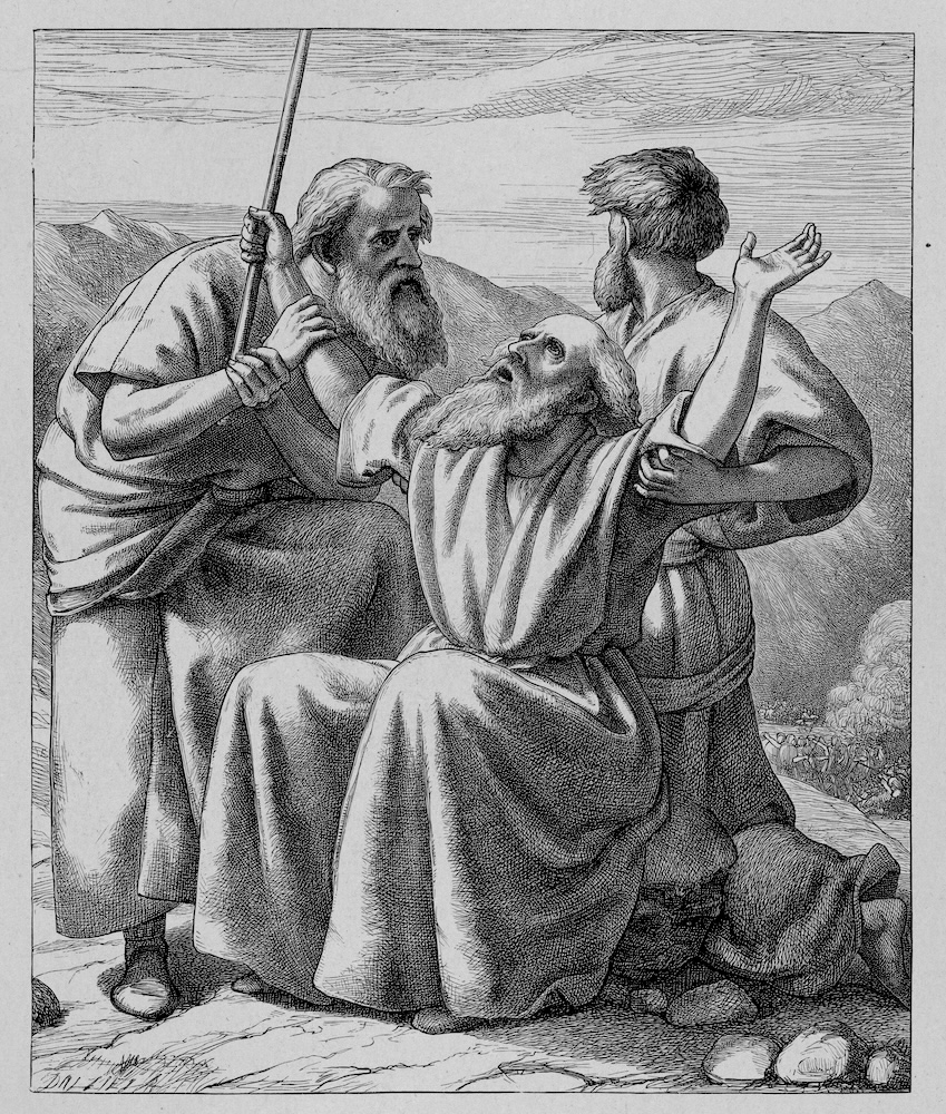 Moses’ Hands Held Up