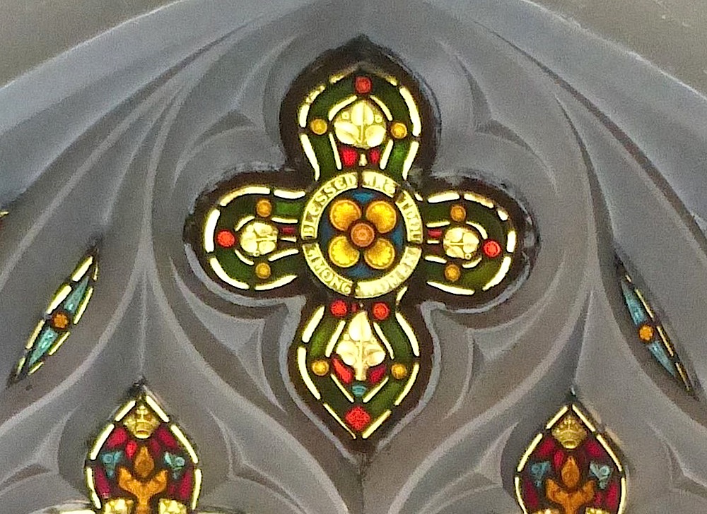 Upper part of the Visitation window