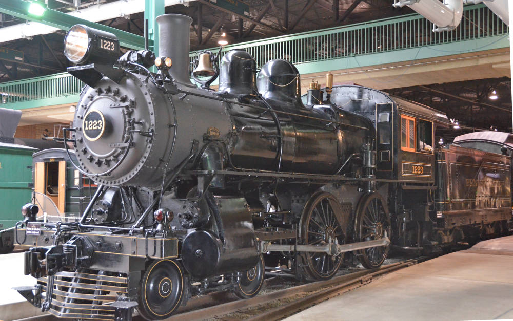 Pennsylvania Railroad No. 1223, a 4-4-0 American, Railroad Museum