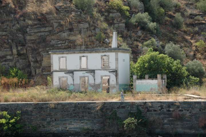 Abandoned Railway Station along the Douro River, Portugal