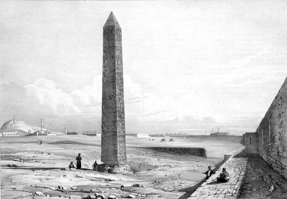 Cleopatra’s Needle with Part of Alexandria taken from the North
