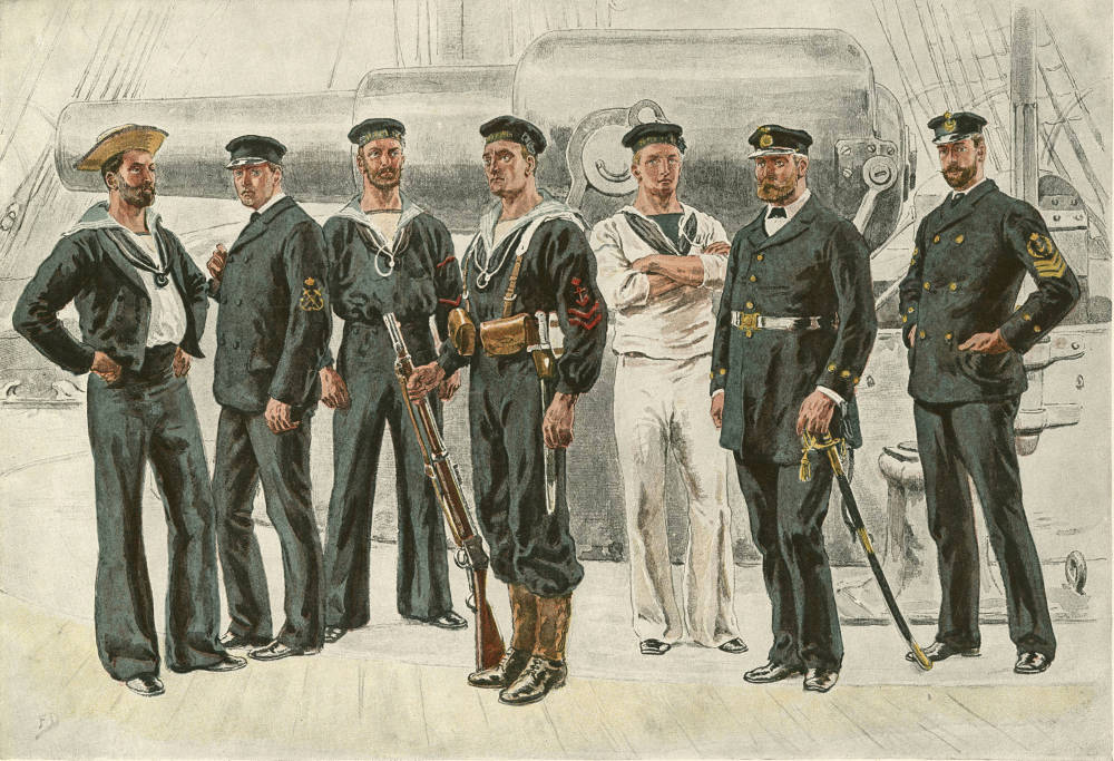 old royal navy uniforms