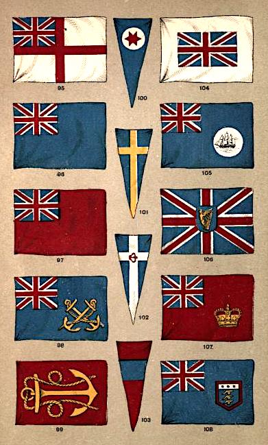 Flags of (or Associated with) the British Navy, by F. Edward Hulme (c.1890)