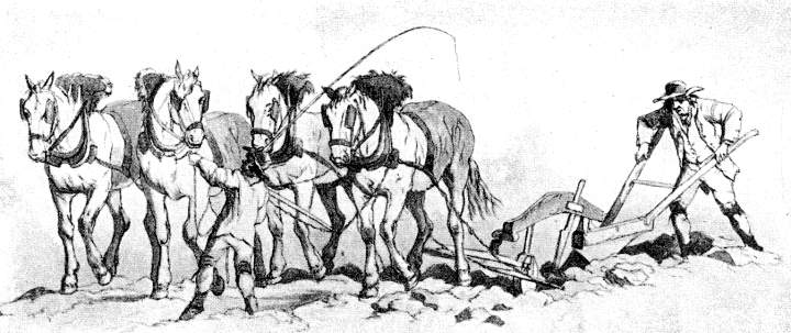 Ploughing with a Four-horse Team