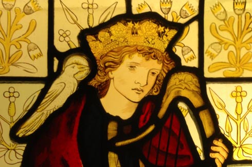 King David the Psalmist (detail), by Sir Edward Burne-Jones