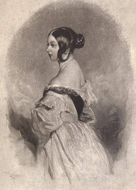 Queen Victoria In The Bridal Dress Drawing by Mary Evans Picture Library -  Fine Art America