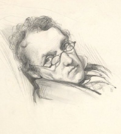 Leighton's pencil portrait