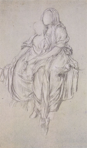Study of a woman and child