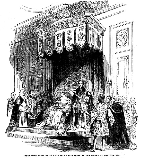 The Enthronization of the Queen as Sovereign of the Order of the Garter