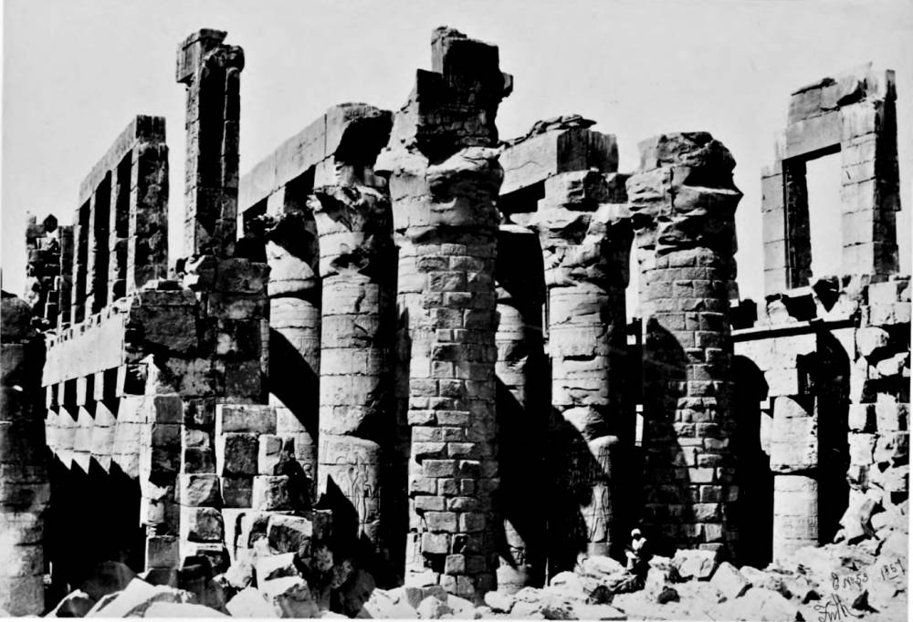 Pillars in the Great Hall, Karnac