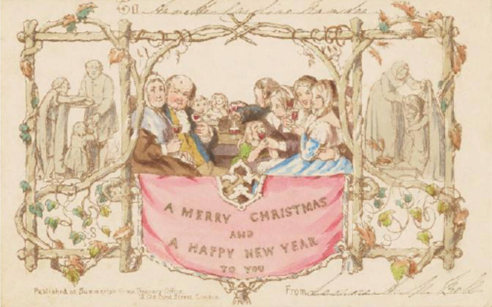 original victorian christmas cards