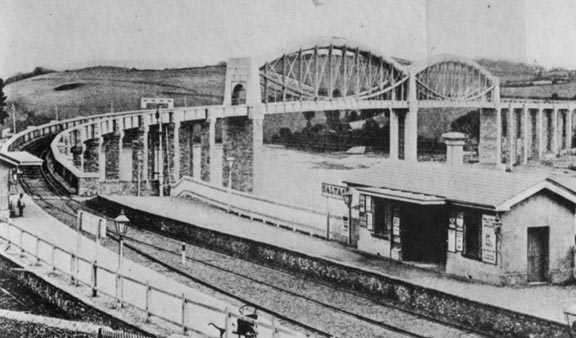 Isambard Kingdom Brunel's famous Saltash Bridge c. 1859