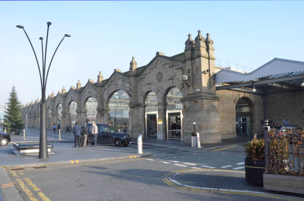 The Midland Railway Station (now East Midland) at Sheffield (1874)