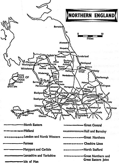 North British Railway Map Railways In Northern England