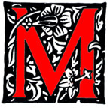 Thackeray's decorated initial M