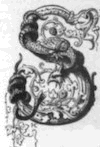 Decorated initial S