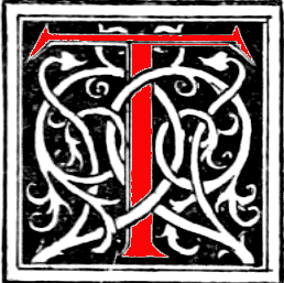 Decorated initial T