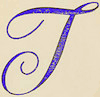 Decorated initial T
