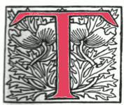 Decorated initial M