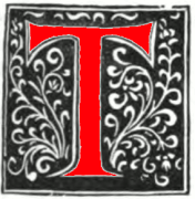 Decorated initial T